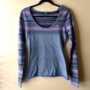 Le Tigre Women’s Pink & Grey Sweater Used Preowned